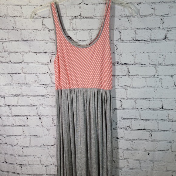 Sun & Moon Gray/Peach Knit Maxi Sundress Size‎ Small - Picture 5 of 8